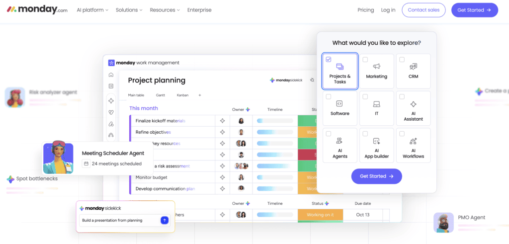 Monday.com homepage screenshot